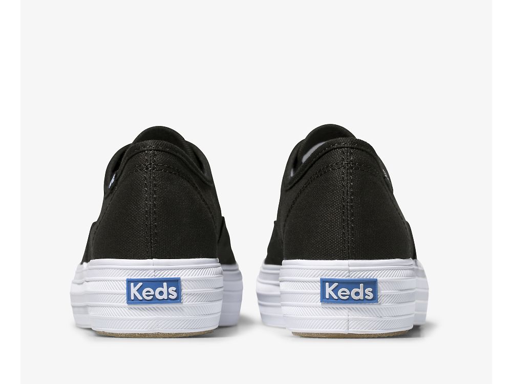 Keds Triple Naisten Alustan Kengät Mustat | FI-79036