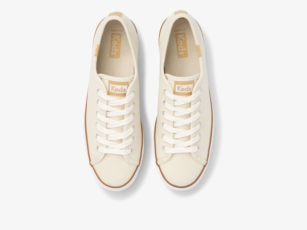 Keds Triple Up Canvas Naisten Alustan Kengät Kerma | FI-28505