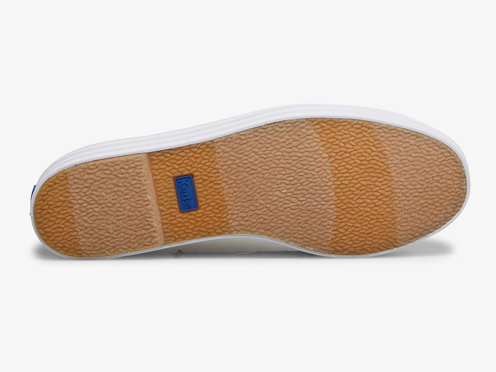 Keds Triple Up Canvas Naisten Alustan Kengät Harmaat Hopea | FI-50766