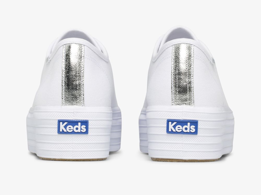 Keds Triple Up Canvas Naisten Tenniskengät Valkoinen | FI-69063