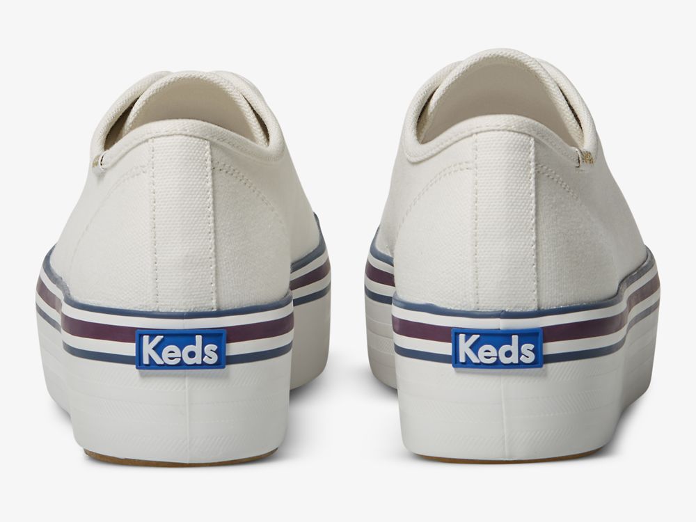 Keds Triple Up Varsity Naisten Alustan Kengät Valkoinen Sininen | FI-42336